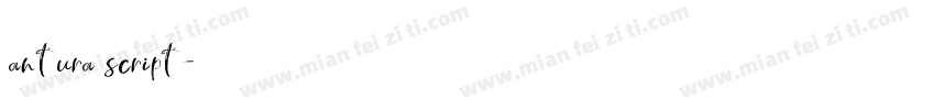 antura script字体转换